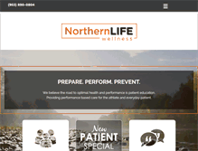 Tablet Screenshot of northernlifewellness.com